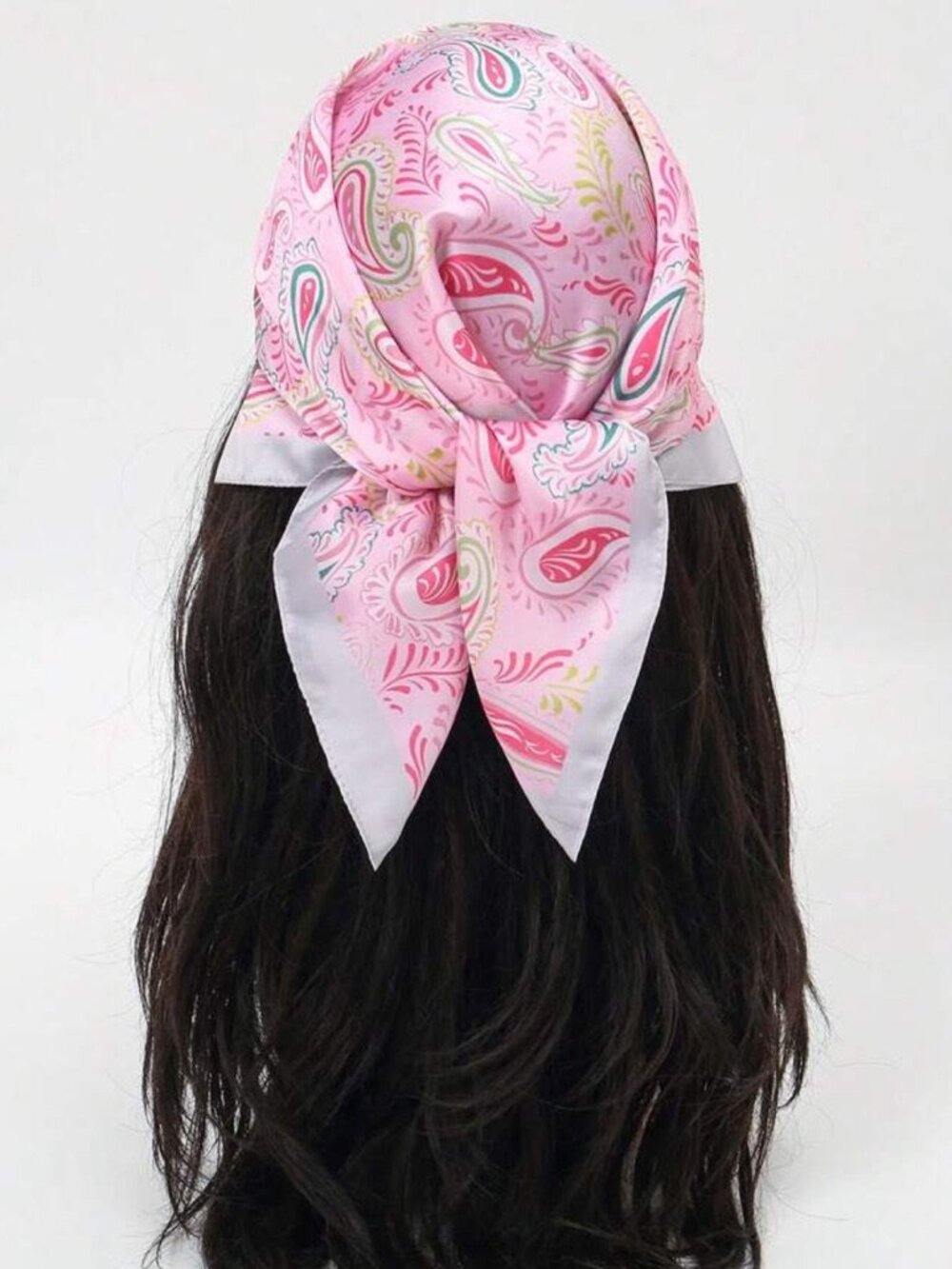 Pink Paisley Scarf N1429
